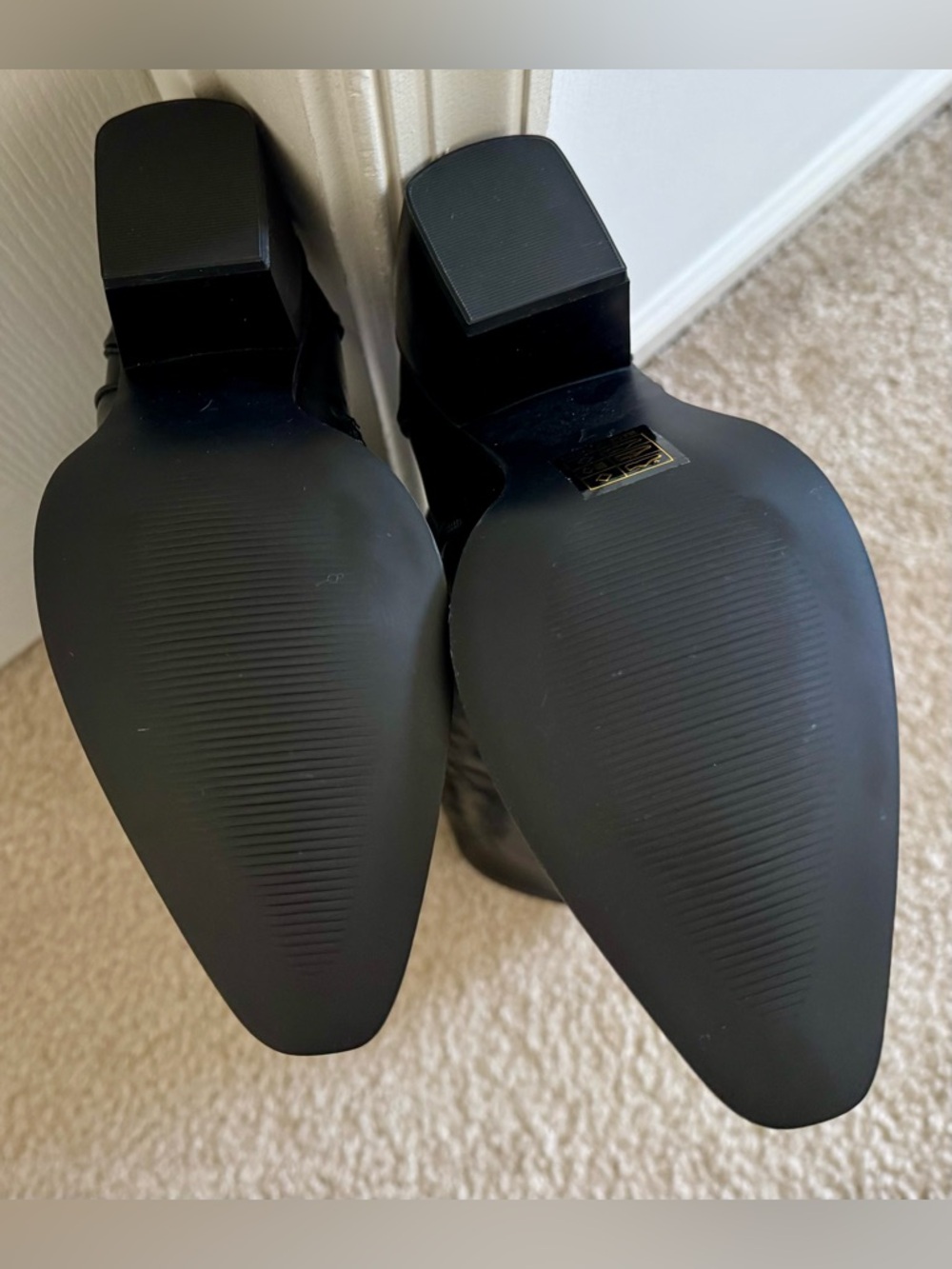 Dream Pairs Black Over-the-Knee Western Boots NWOB - Picture 4 of 4